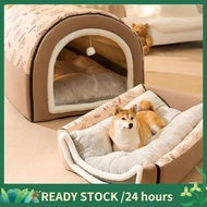 Winter Dog Kennel Warm Dog House Mat Detachable Washable Dogs Bed Nest Deep Sleep Tent for Medium La