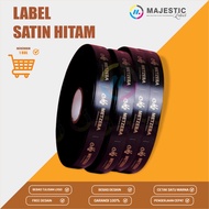 Custom Black Satin Label – Clothing Label - Clothing Label-majesticlabel