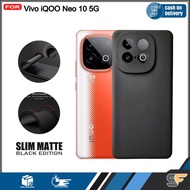 Slim Black Matte Premium Case Vivo iQOO Neo 10 5G iQOO Z10 Z10R iQOO Z9 5G Z9x 5G iQOO Z7 5G Z7x 5G