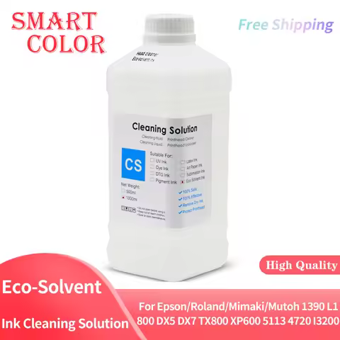 1000ML Eco-Solvent Ink Cleaning Solution For Epson/Roland/Mimaki/Mutoh 1390 L1800 DX5 DX7 TX800 XP60