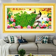 Cross-stitch painting of Wealth and Peace LV3137, size 96 x 47 cm