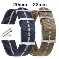 20mm 22mm Nylon Military Watch Band for Tudor Men's Woven Canvas for Seiko Sport Straps for Rolex Quick Release Fabric Bracelet