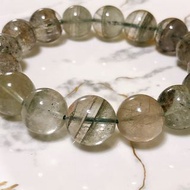 13mm🔮畢業級靚貨綠幽靈水晶手串🔮晶體透🔮幽靈景觀漸變🔮助工作事業財運！ 大買mm 珠