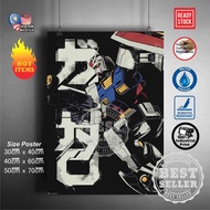 (Ready Stock) Mobile suit Gundam 144 RX-78-2 / RX78-2 / RX78 2 Gundam wall poster sticker deco poste