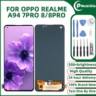 ♥ ◓ ♞,♘,♙OPPO REALME A94/7PRO/8/8PRO Original LCD OLED With Fingerprint for Screen Touch Replaceme