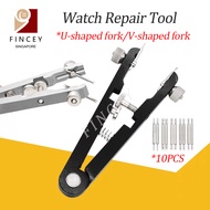 【SG】Watch Tool Kit Watch Spring Bar Plier Tool Set with Durable 10 Tips Pins 6825 Spring Bar Tweezer
