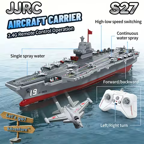 JJRC S27 RC Aircraft 2.4G Remote Control Aircraft Carrier RC Boat Auto Water Sensor Carrier Boat Toy