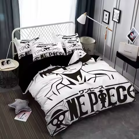Bedding Sets One Luffy US/Europe/UK Size Quilt Cartoon Piece Bed Cover Duvet Cover Pillow Case 2-3 P