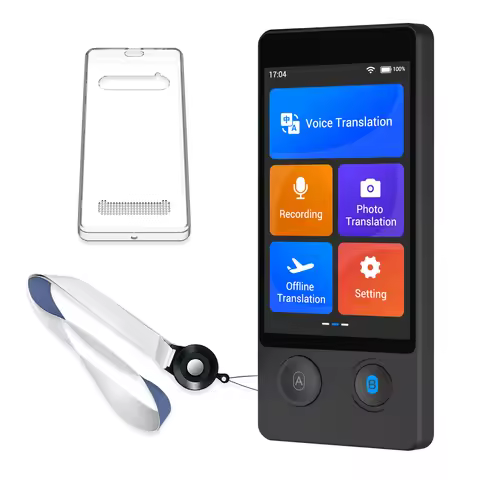 Wooask W12 Translator Device,Two Way Real Time Voice Translator, 144 Languages with 16 Offline Packa