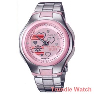 medical watch ✸() LCF-10D-4A ORIGINAL CASIO POPTONE WOMEN WATCH.STEEL BAND. WATERPROOF.