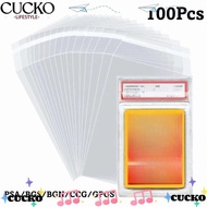 BACKSTR 100 Sheets PSA BGS Card Brick Film, Durable Strong PSA BGS Slab Sleeve,  Waterproof Transpar