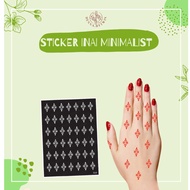 Sticker inai Pengantin Minimalist / Henna Stencil / Sticker Henna NEW DESIGN