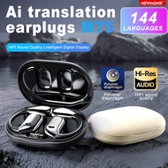 Newmsnr Wireless Bluetooth Headset AI Smart Translation Earphone Multi-language Simultaneous Interpr