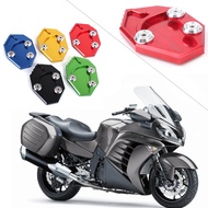 For Kawasaki GTR1400 Ninja ZX14R ZZR1400 Motorcycle Kickstand Foot Side Stand Extension Enlarge Pad Support Plate
