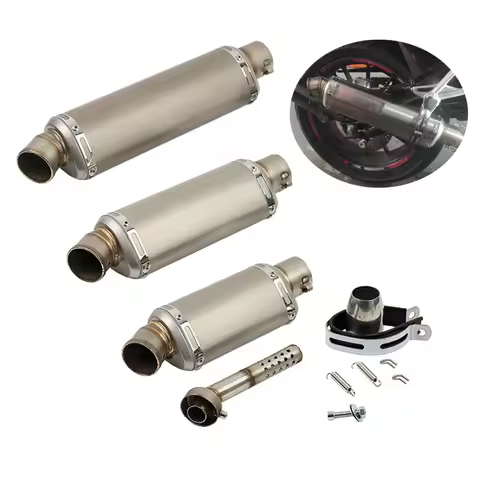 Universal 51mm Motorcycle Exhaust Muffler Escape Moto with DB Killer For Yamaha PCX125 FZ1N Z900 CBR