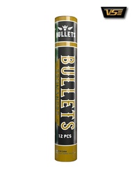 BULLETS COMMANDER SHUTTLECOCKS ลูกแบดมินตัน รุ่น COMMANDER  (1 หลอด 12 ลูก) แท้ 100%