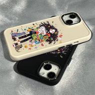 Cartoon Curly Hair Graffiti Girl Pattern Phone Case Compatible for IPhone11 12 13 14 15 Pro Max 7 8 Plus X XR XS MAX SE 2020 Luxury Soft Shockproof Case