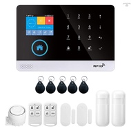 433MHz Wireless WIFI + 4G Auto-dial Alarm Security System LCD Display Door Sensor PIR Motion Sensor 