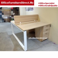 VSS 2 Seater 4 Seater Workstation With Drawer Office Table (Free Install) OFDirect