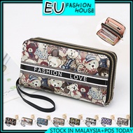1868 WALLET LONG (2 ZIP) DOUBLE ZIP PURSES EU FASHION HOUSE
