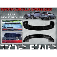 TOYOTA COROLLA CROSS 2020-2022 REAR TRUNK SPOILER WITH PIANO BLACK ABS SKIRT LIP CAR BODYKIT COROLLA