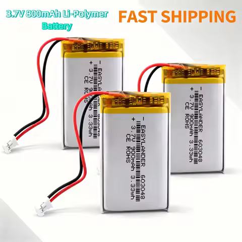 Bulk Pack JST 2.0 2Pin 3.7V 800mAh Li-Polymer Battery 303048 403048 503048 603048 703048 803048 9030
