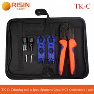 Price RISIN Easy Pack MC4 Tools Bag PV Tool Kit Solar Crimping Tool Wire Stripper MC4 Wrench Tool Set