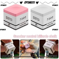OPTIMISTIHY Snooker Neutral Pool Chalk, Square Non-slip TP7500 Billiard Chalk,  Pink/Grey Fine Powde