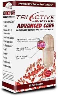 TriActive Biotics™ Advanced Care, Probiotics for Women, Probiotics for Men and Adults, Microencapsulated Probiotics, 20 Billion CFU - 30 Capsules