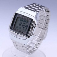 Casio Data Bank รุ่น DB-360-1A นาฬิกาข้อมือผู้ชาย/ผู้หญิง สายสแตนเลสสีเงิน แบต 10 ปี -ของแท้ 100% ประกันสินค้า1 ปีเต็ม
