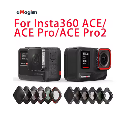 AMagisn CPL UV ND Filter Set for Insta360 Ace Pro/Pro 2 ND 4 Sets Mix 4 Sets Waterproof Lens Filters