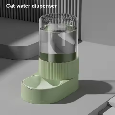 With Water Fountain Automatic Feeder Food Grade 9 Styles Dog Cat Food Bowl Universal Large Capacity