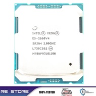 ใช้ Intel Xeon E5 2660 V4 E5-2660V4โปรเซสเซอร์ SR2N4 2.0GHz สิบสี่นิวเคลียส35M LGA 2011-3 CPU CPD