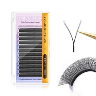 NAGARAKU 3 Tips Triple YYY Eyelash Extensions Supplies Y Lash Premade Fans 6D Russian Volume Y Shape