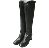 二手 3.1 3.1 Phillip Lim 3.1 Phillip Lim Nadia 義大利製造羊皮長跟靴，尺寸 37 (24cm)，黑色皮革。