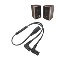 Power Splitter Cable  Tensile 1500W 100‑250V IEC320 C8 To Dual C7 Cord Waterproof for Digital Camera
