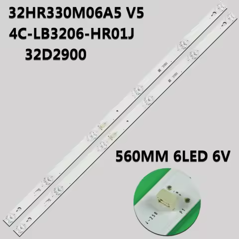 NEW 6LED 6V LED Backlight Strip For LED32D2930 PPTV32C2 L32F3301B 32HR330M06A8 V1 32D100 32S301 32S3