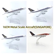 FW 16cm Airline Models Singapore Airlines A380 /A350 /B747 Model Airplane Diecast Metal 1/400 Scale 