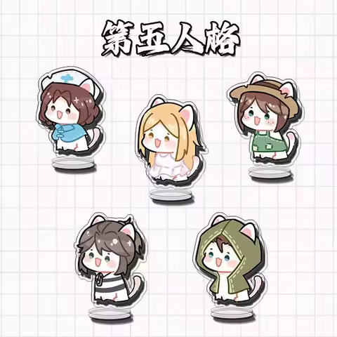5cm Mini Anime Game Identity V Q Vesion Acrylic Stand Doctor Gardener Prisoner Mercenary Stanidng Si