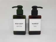 BOTOL 100ML PUMP LABEL STICKER / BOTOL AESTHETIC CANTIK 100ML REFILL SABUN LOTION TRAVEL SIZE