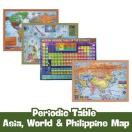 Map of the World / Map of the Philipines / Map of Asia / Modern Periodic Table sold per 1pc