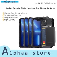 [Clearance] VRS Design Damda Glide Pro Case For iPhone 14 Plus 6.7", Black Groove