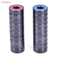 [risingmp] 10Pcs/set 608 2RS Bearing Deep Groove Steel Sealed Ball Bearings 608RS 608-2RS