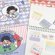 A5B5貼膠帶手帳用軟面抄不可書寫 線圈雙面離型本