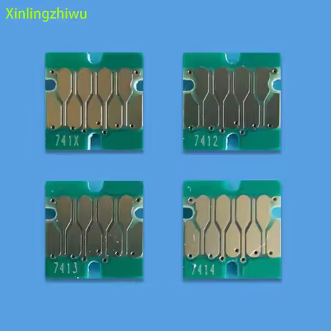 32pcs one time use chip for 7411 741x-7414 ink cartridge for F6200 F7200 F9200 F9300 for brazil mark
