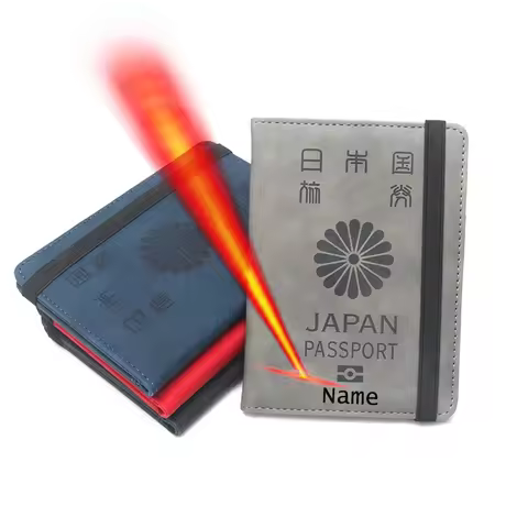Customize Japanese Passport Cover with Names Personalized Gifts Japan Passport Holder Case Passports