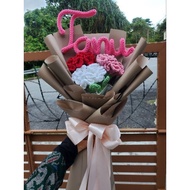 hand knitted flower bouquet bunga crochet bouquet bunga crochet flower crochet home decor flower gra