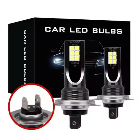 2Pcs H8 H3 H7 H11 Car 12 LED Fog Light Bulb 9005 HB3 9006 HB4 6000K White Yellow Ice Blue Auto Fog L