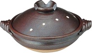 Santo Banko Ware 127276 Iron Sand Ichirin No. 8 Pot, Brown, 9.8 inches (25 cm), 0.6 gal (1.7 L), 40-12727 Pot, Compatible with Direct Fire, Microwave, and Oven
