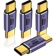 USB C Male to Male Adapter, USB Type C Coupler Extender Support 100W, 40Gbps, 8K@60Hz for Thunderbol